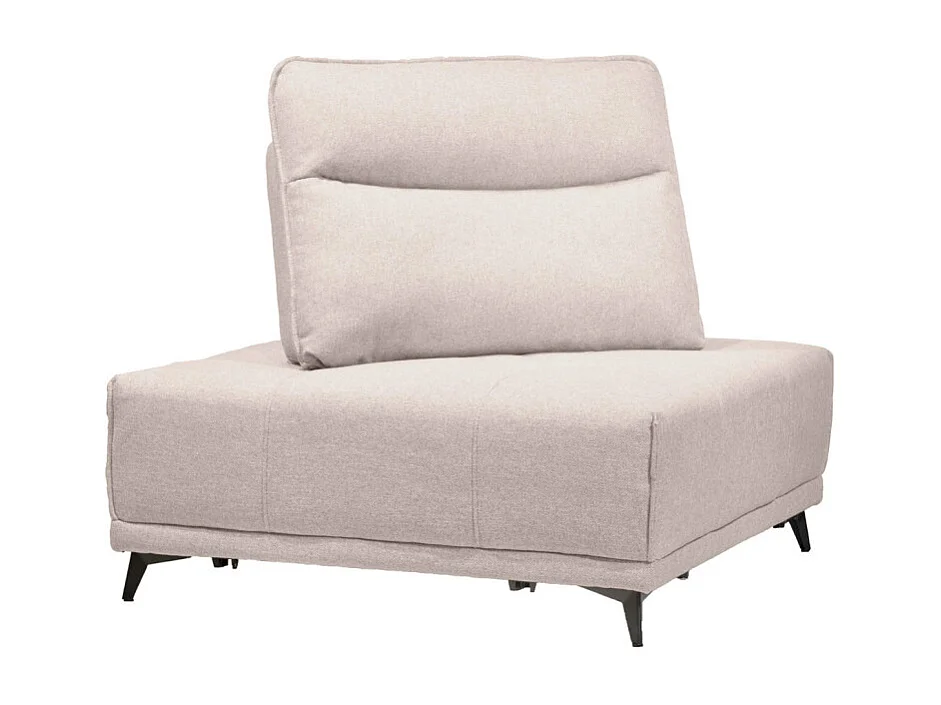 Angle pour canapé modulable en tissu beige dossier réglable - GINA