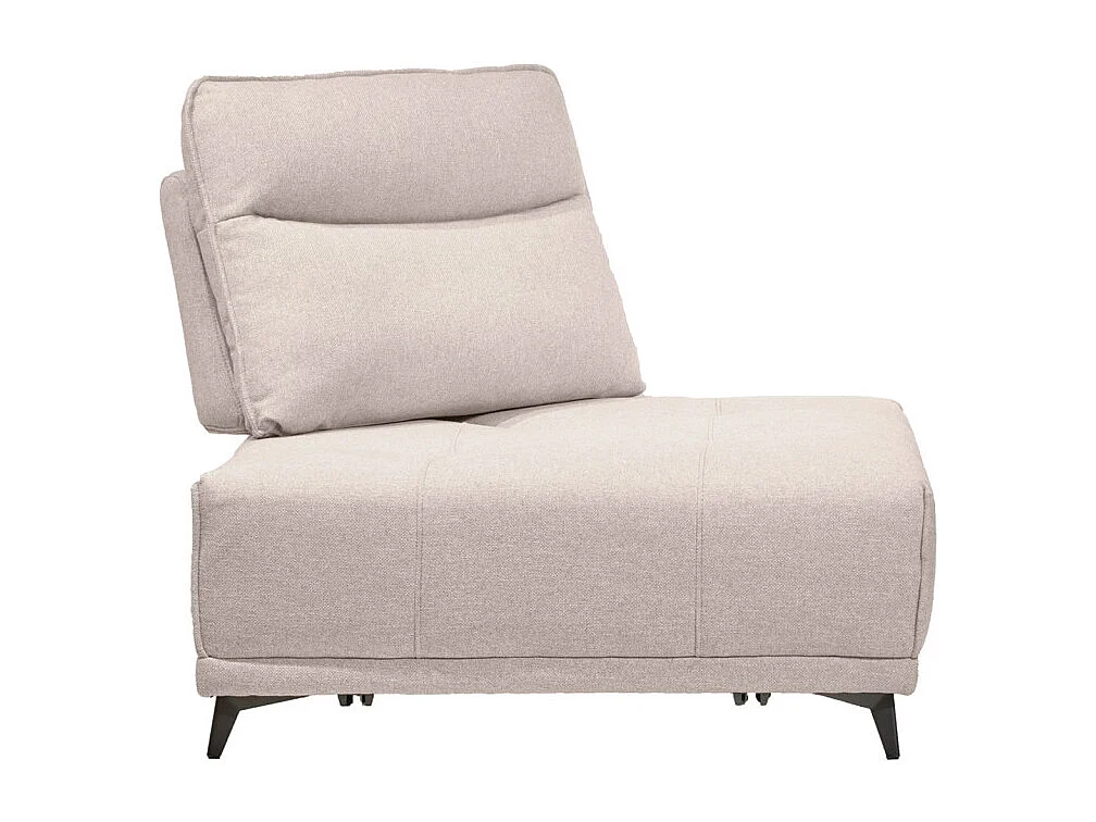 Angle pour canapé modulable en tissu beige dossier réglable - GINA