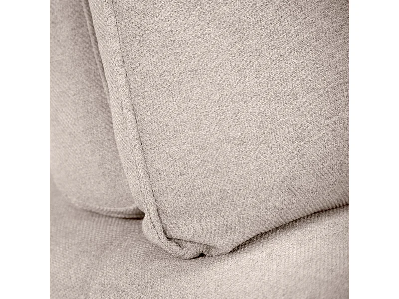 Angle pour canapé modulable en tissu beige dossier réglable - GINA