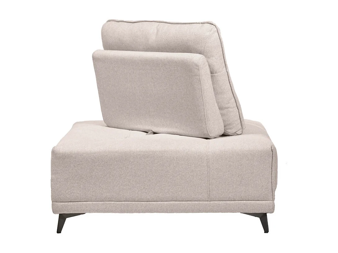 Angle pour canapé modulable en tissu beige dossier réglable - GINA