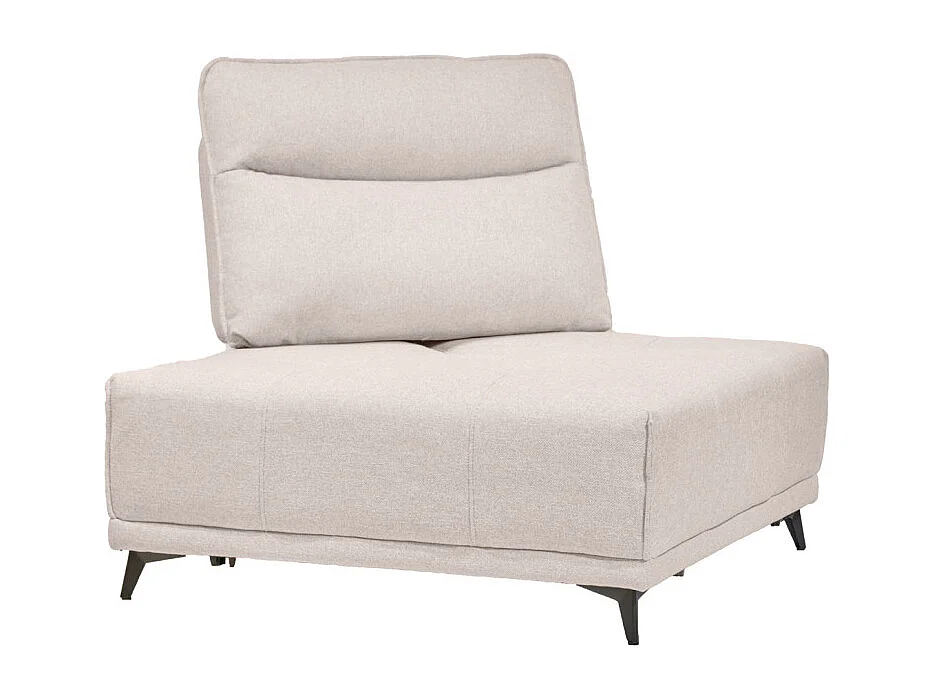 Angle pour canapé modulable en tissu beige dossier réglable - GINA