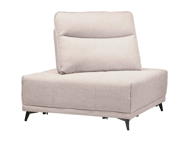 Angle pour canapé modulable en tissu beige dossier réglable - GINA