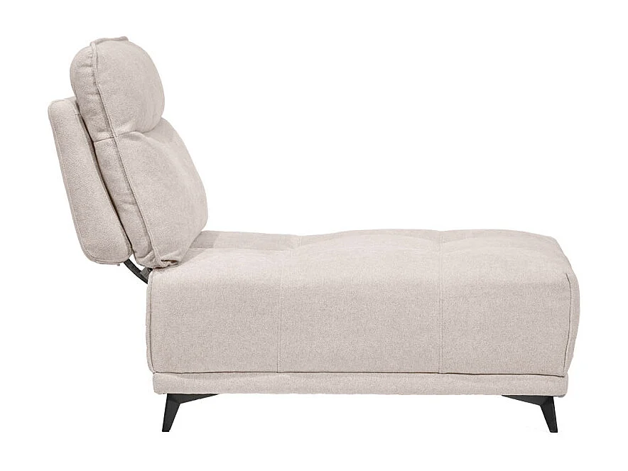 Chauffeuse pour canapé modulable tissu beige dossier réglable - GINA