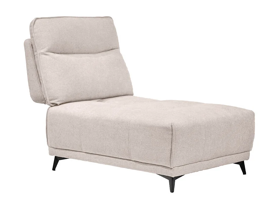 Chauffeuse pour canapé modulable tissu beige dossier réglable - GINA