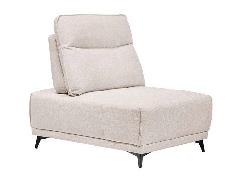 Chauffeuse pour canapé modulable tissu beige dossier réglable - GINA