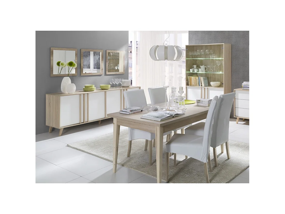 Table à manger extensible MALMO 180 à 220 cm – Chêne clair