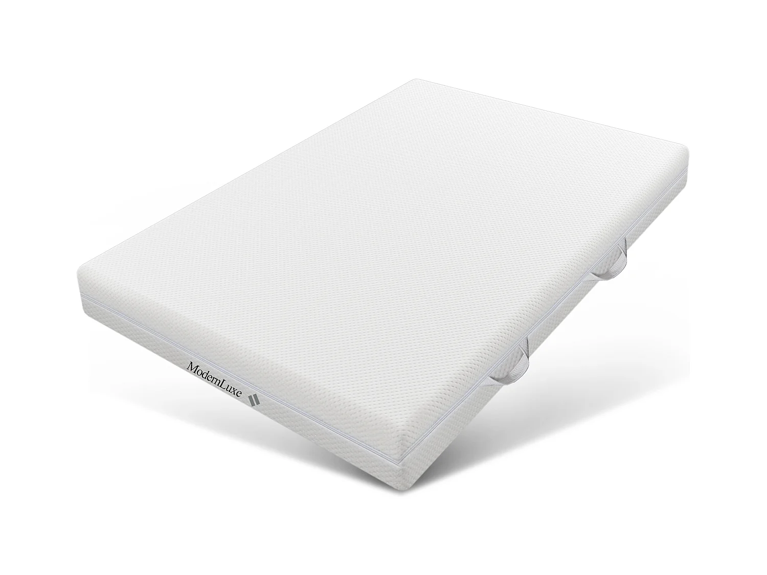 Matelas 180x200 cm mousse ép.20cm - dureté H3&H2 - en fibres lavable - Blanc