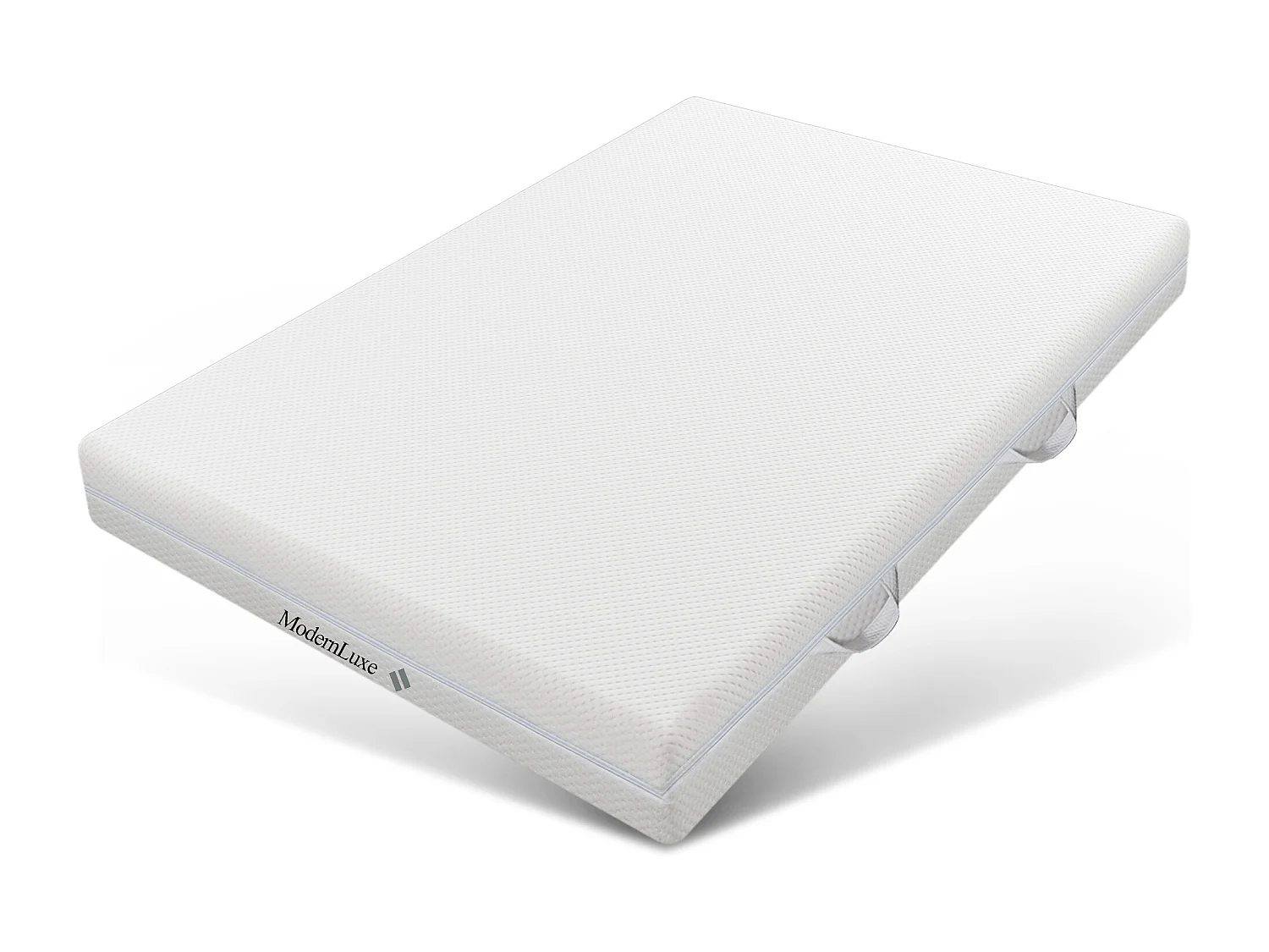 Materasso 180x200 cm spessore schiuma 20 cm - durezza H3&H2 - fibra lavabile - Bianco