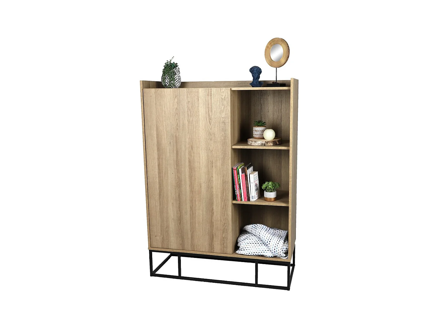 Buffet bas 100x40x140cm idéal pour les petits espaces
