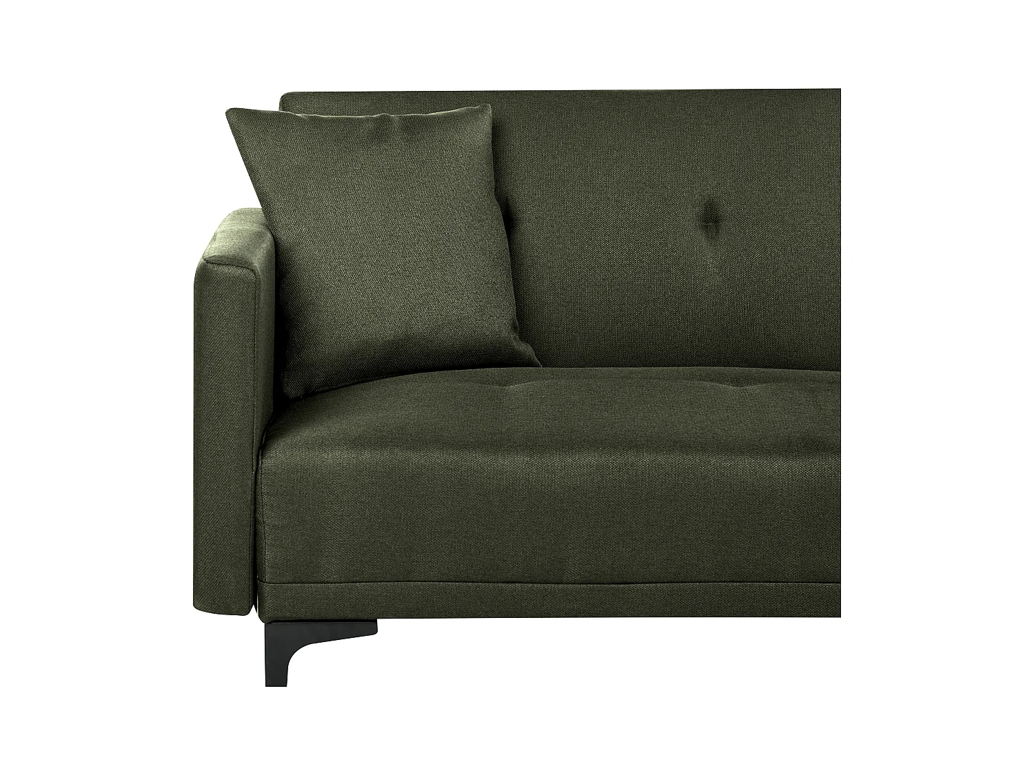 Canapé-lit 3 places LUCAN Tissu Vert foncé