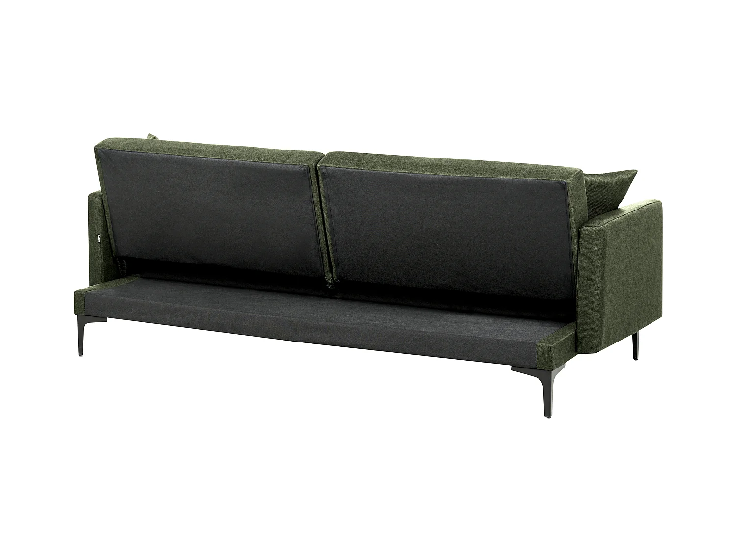 Canapé-lit 3 places LUCAN Tissu Vert foncé