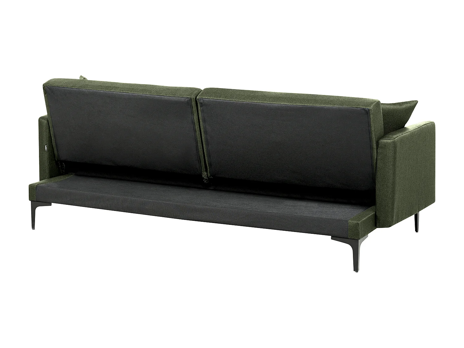 Sofá-cama LUCAN Tecido Verde escuro 3 lugares