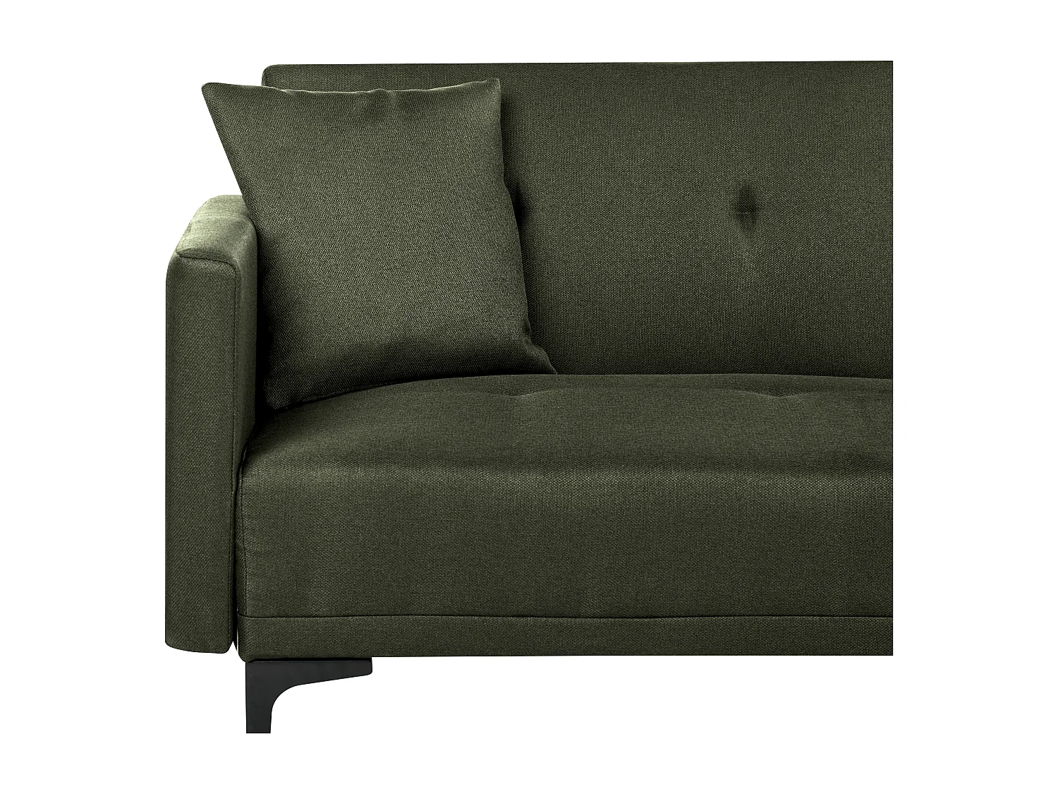 Sofá-cama LUCAN Tecido Verde escuro 3 lugares