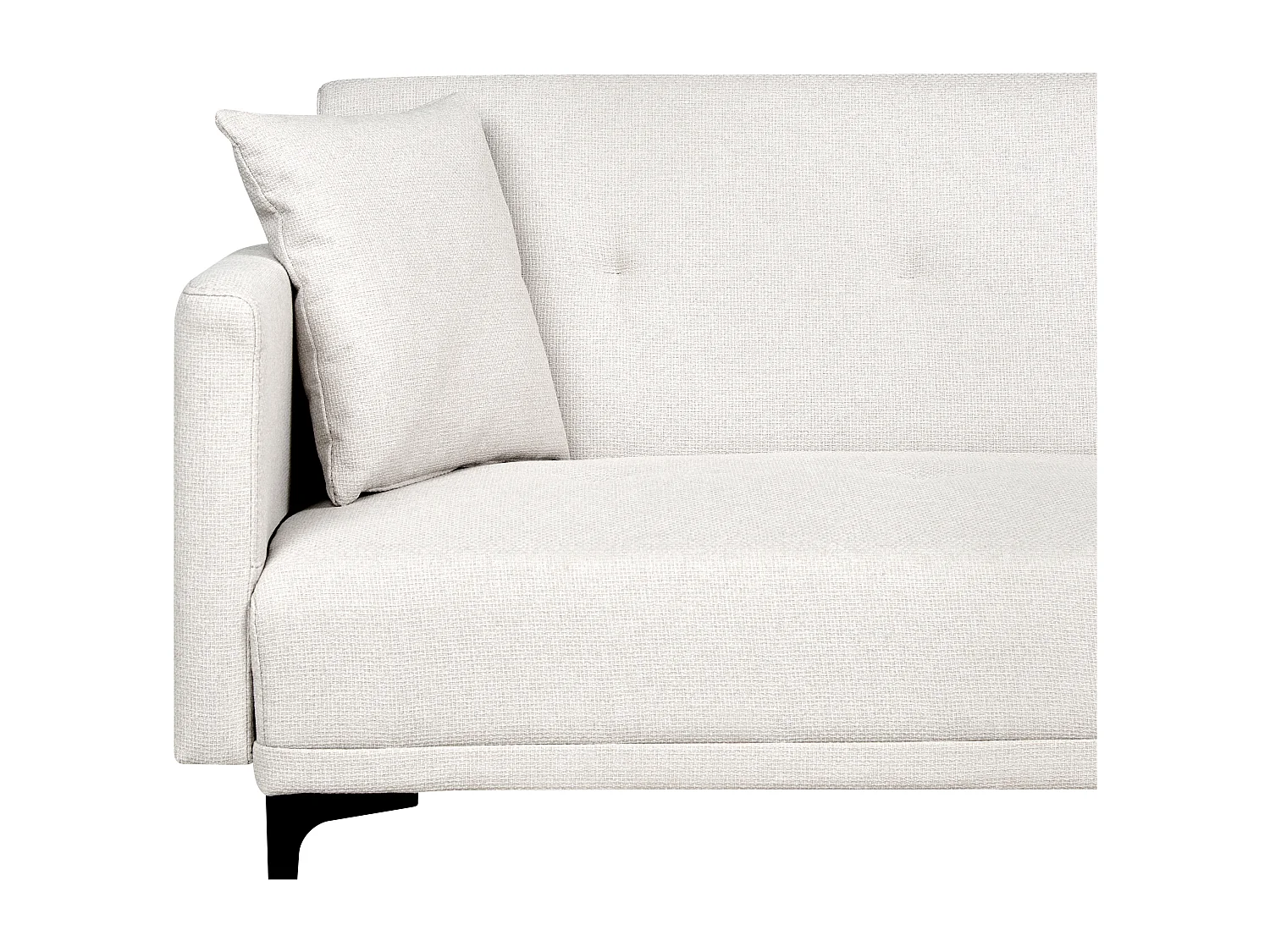 Canapé-lit 3 places LUCAN Tissu Beige clair