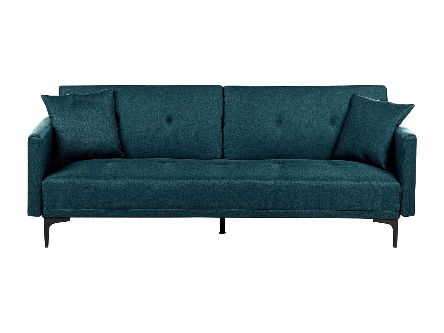 Schlafsofa LUCAN Stoff Blau 3-Sitzer