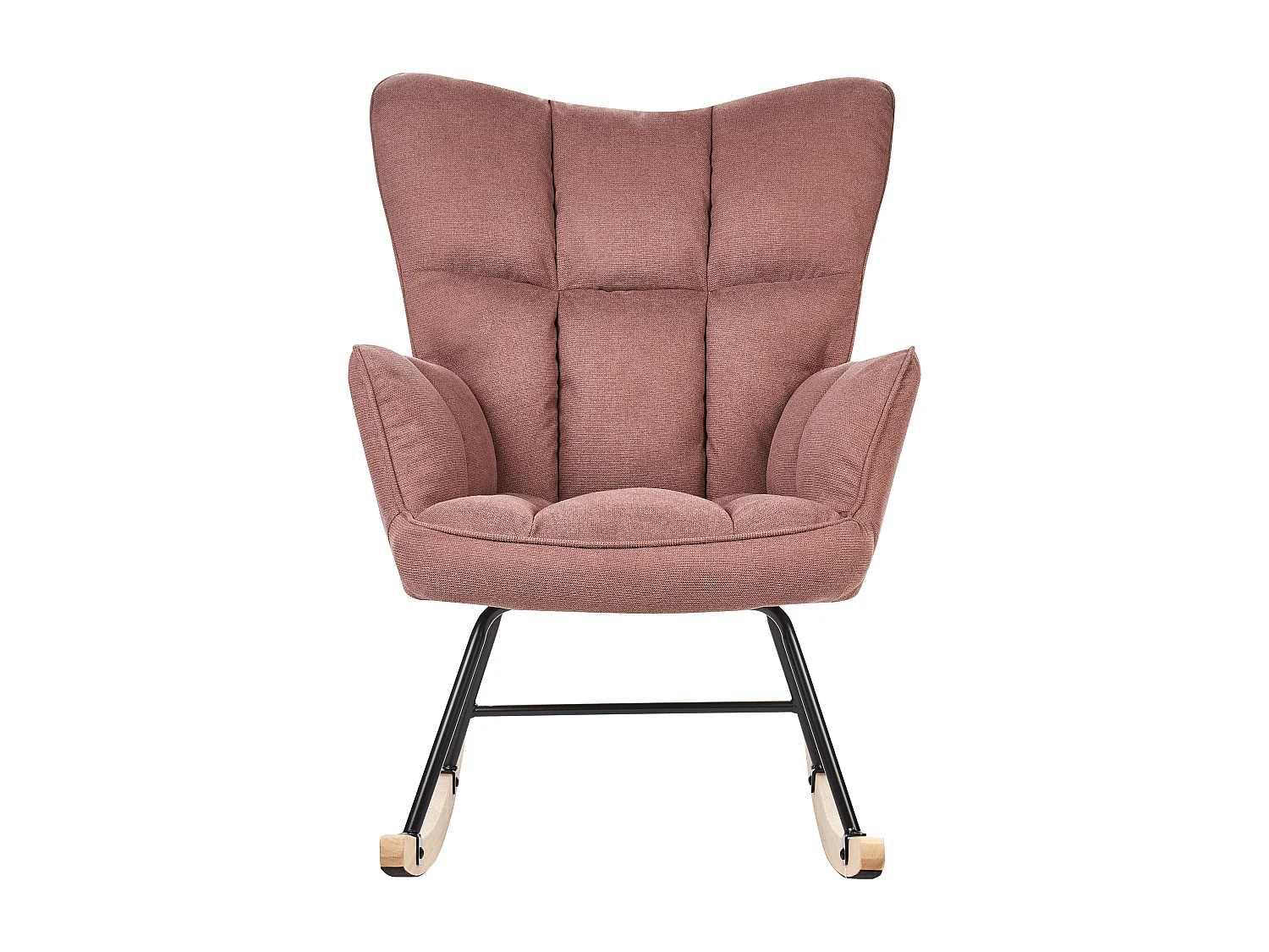 Fauteuil à bascule OULU Tissu Rose