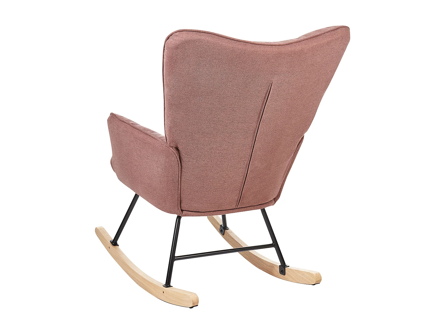 Fauteuil à bascule OULU Tissu Rose