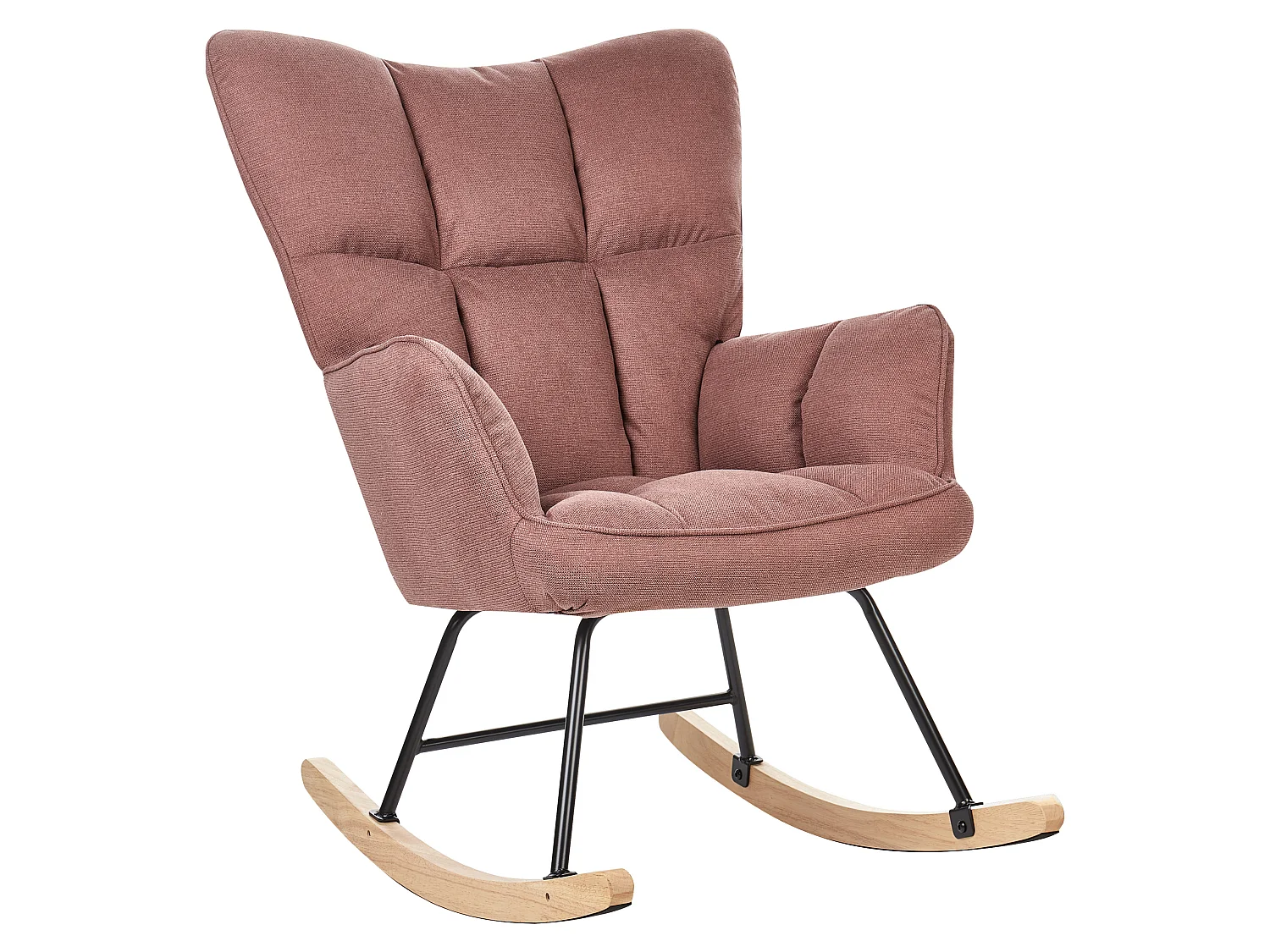 Rocking Chair OULU Fabric Pink