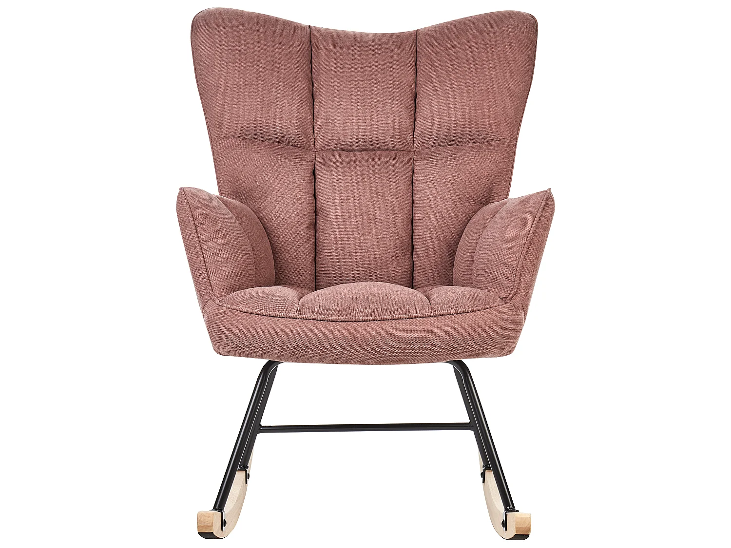 Fauteuil à bascule OULU Tissu Rose
