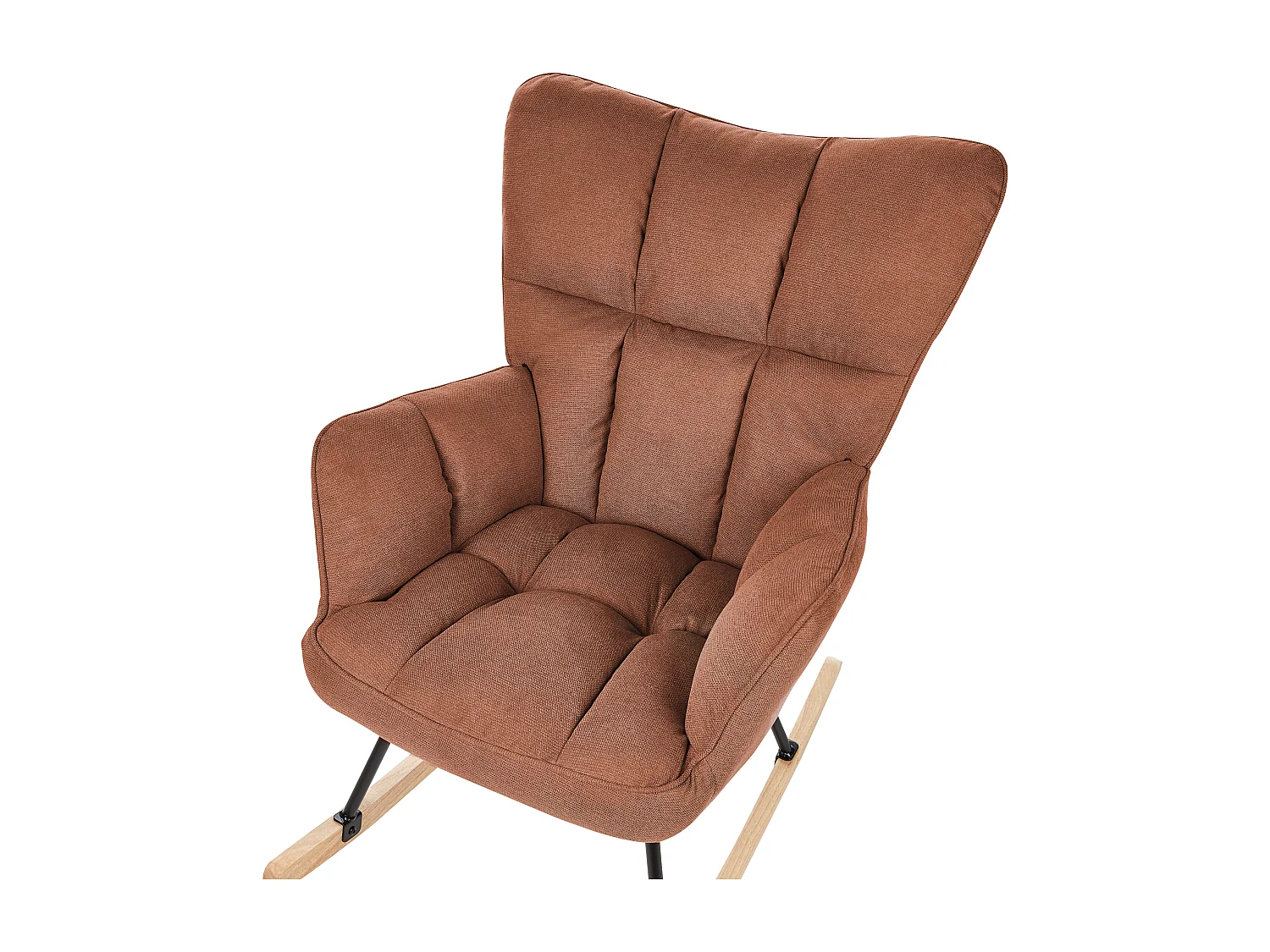 Schommelstoel OULU Stof Bruin