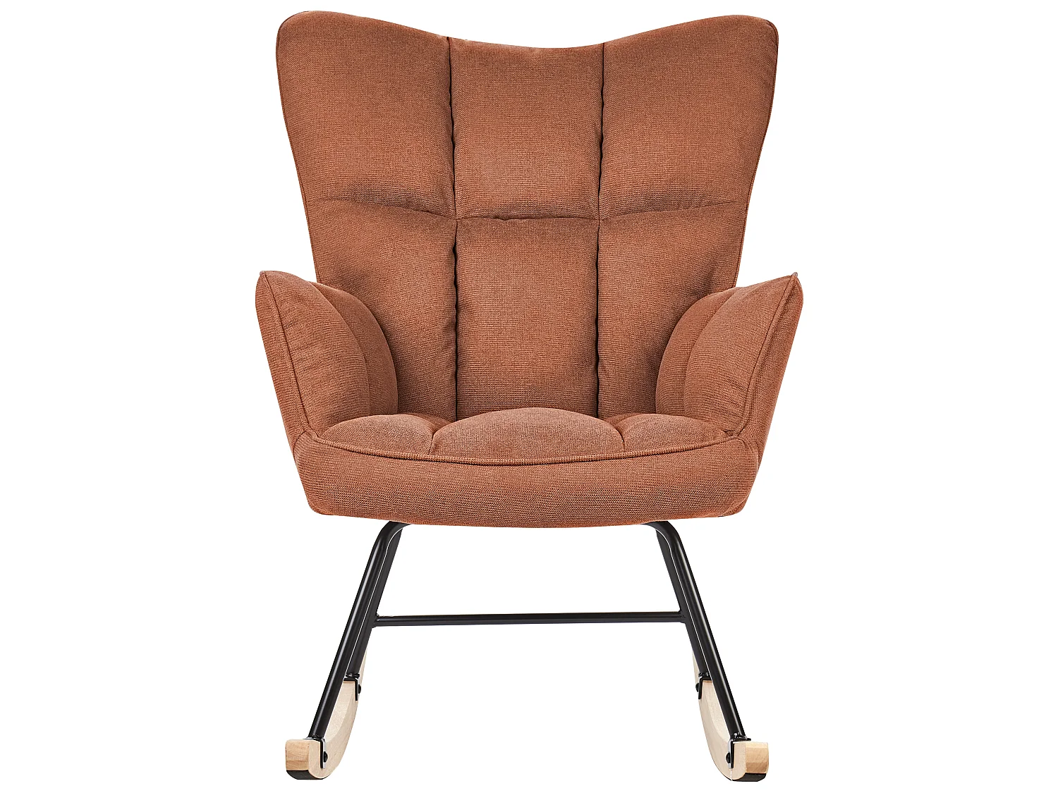 Rocking Chair OULU Fabric Brown