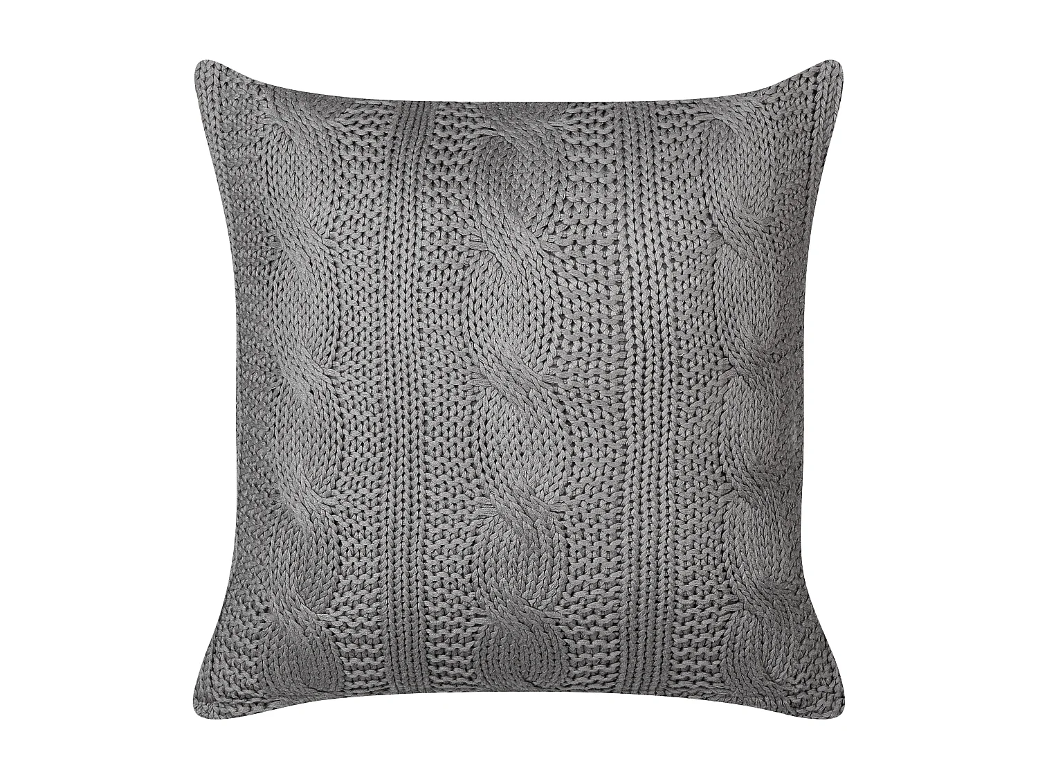 Dekokissen 2er Set beige einfarbig quadratisch 60x60 cm mit Biese modern Lapsana