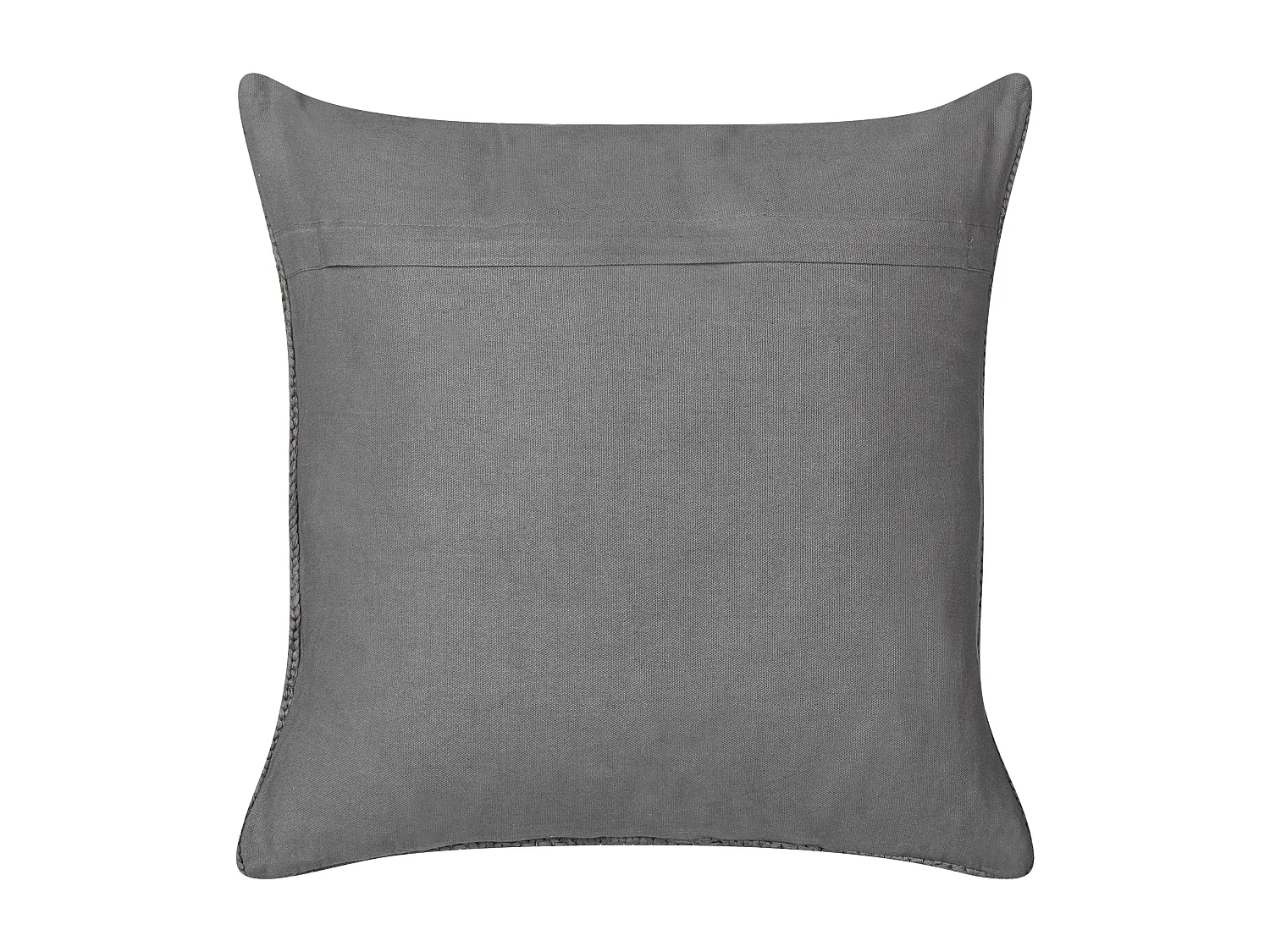 Dekokissen 2er Set beige einfarbig quadratisch 60x60 cm mit Biese modern Lapsana