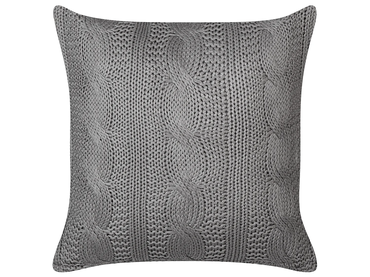 Set of 2 Decorative Cushions CONSTYLIS Cotton 45 x 45 cm Dark Grey Solid