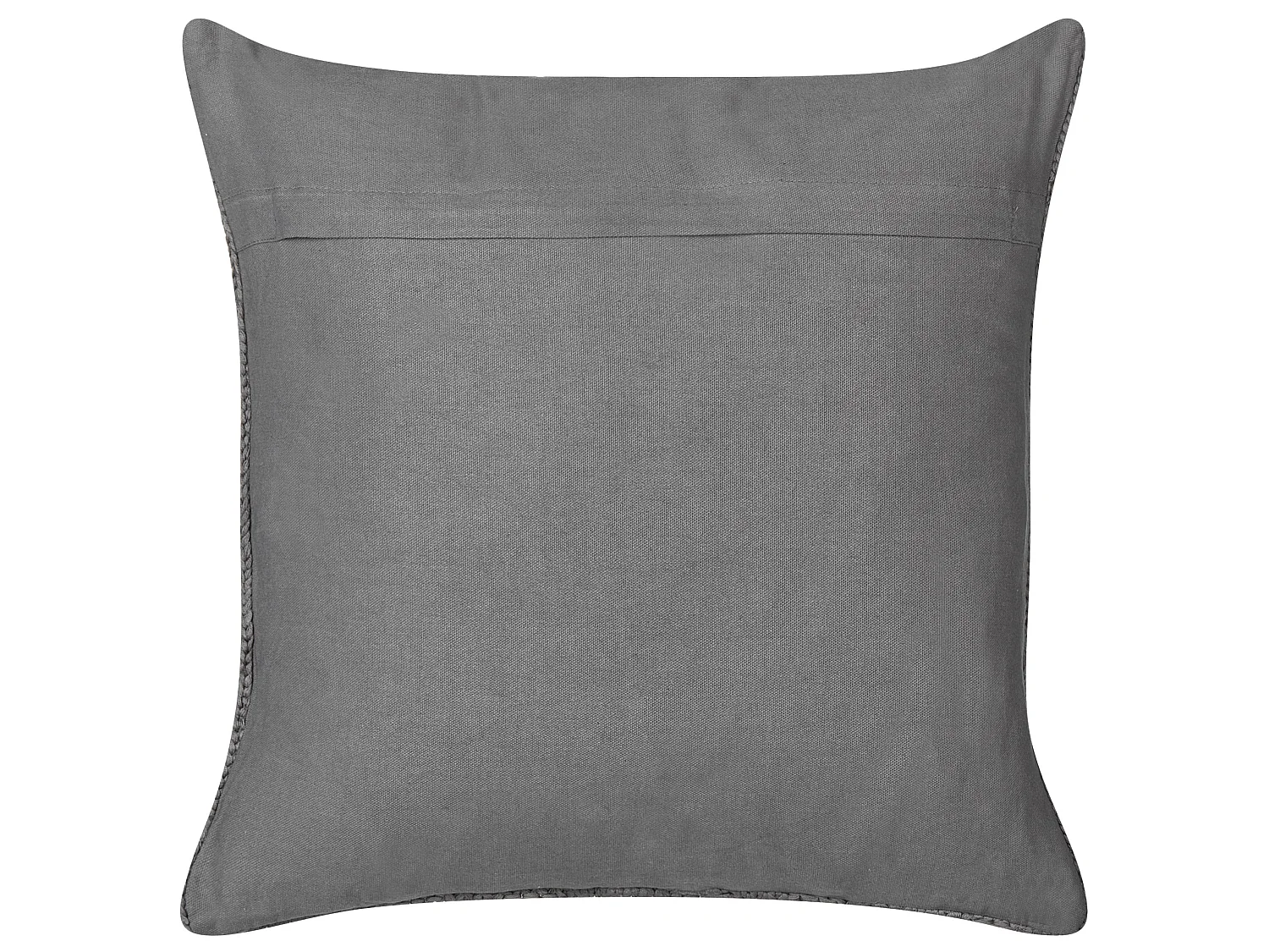 Set of 2 Decorative Cushions CONSTYLIS Cotton 45 x 45 cm Dark Grey Solid