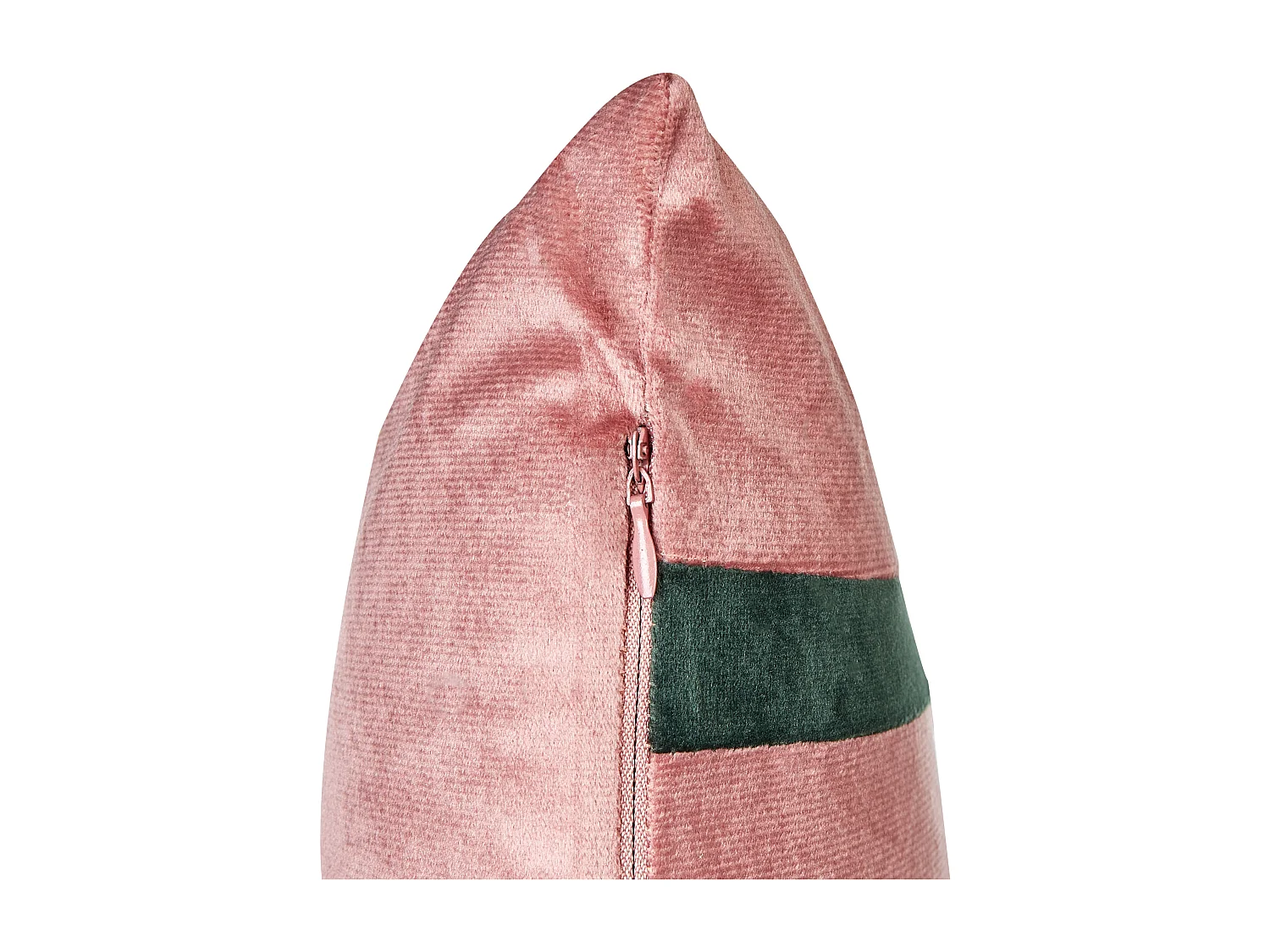 Set di 2 cuscini CRODYLINE Velluto 35 x 60 cm Rosa A strisce