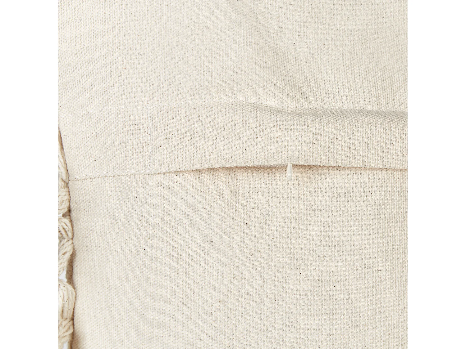 Lot de 2 coussins décoratifs OLEARIA Coton 45 x 45 cm Beige Unicolore