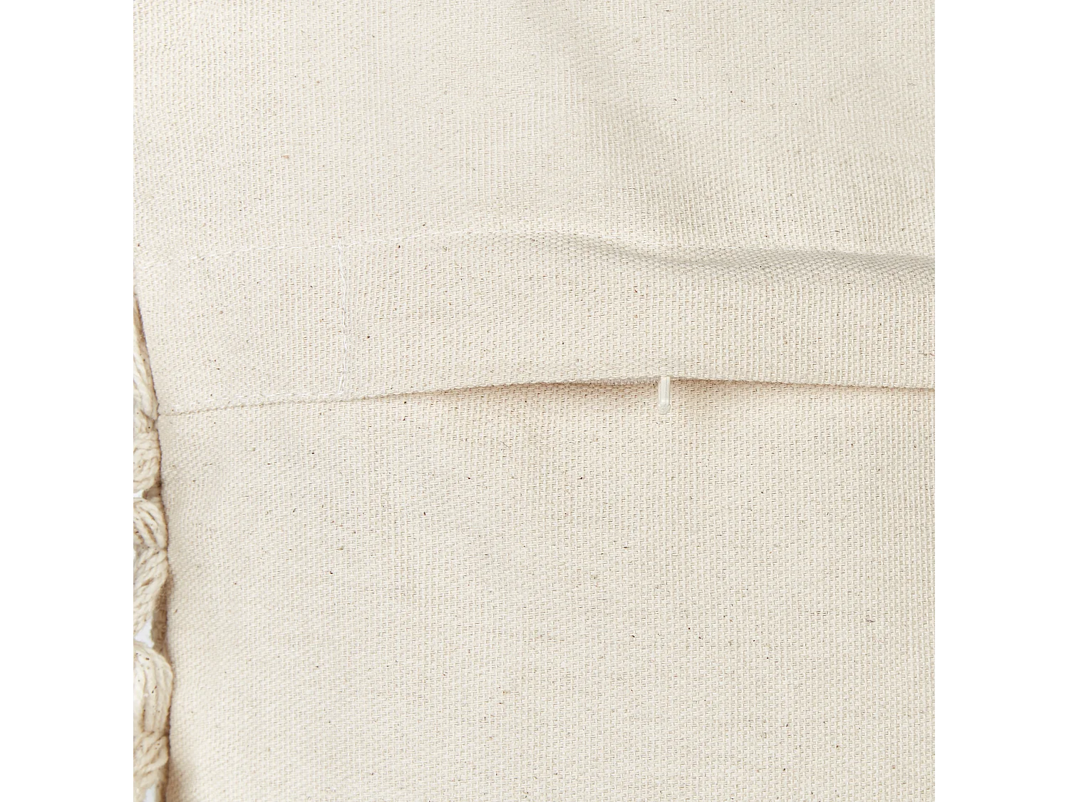 Set di 2 cuscini OLEARIA Cotone 45 x 45 cm Beige Tinta unita