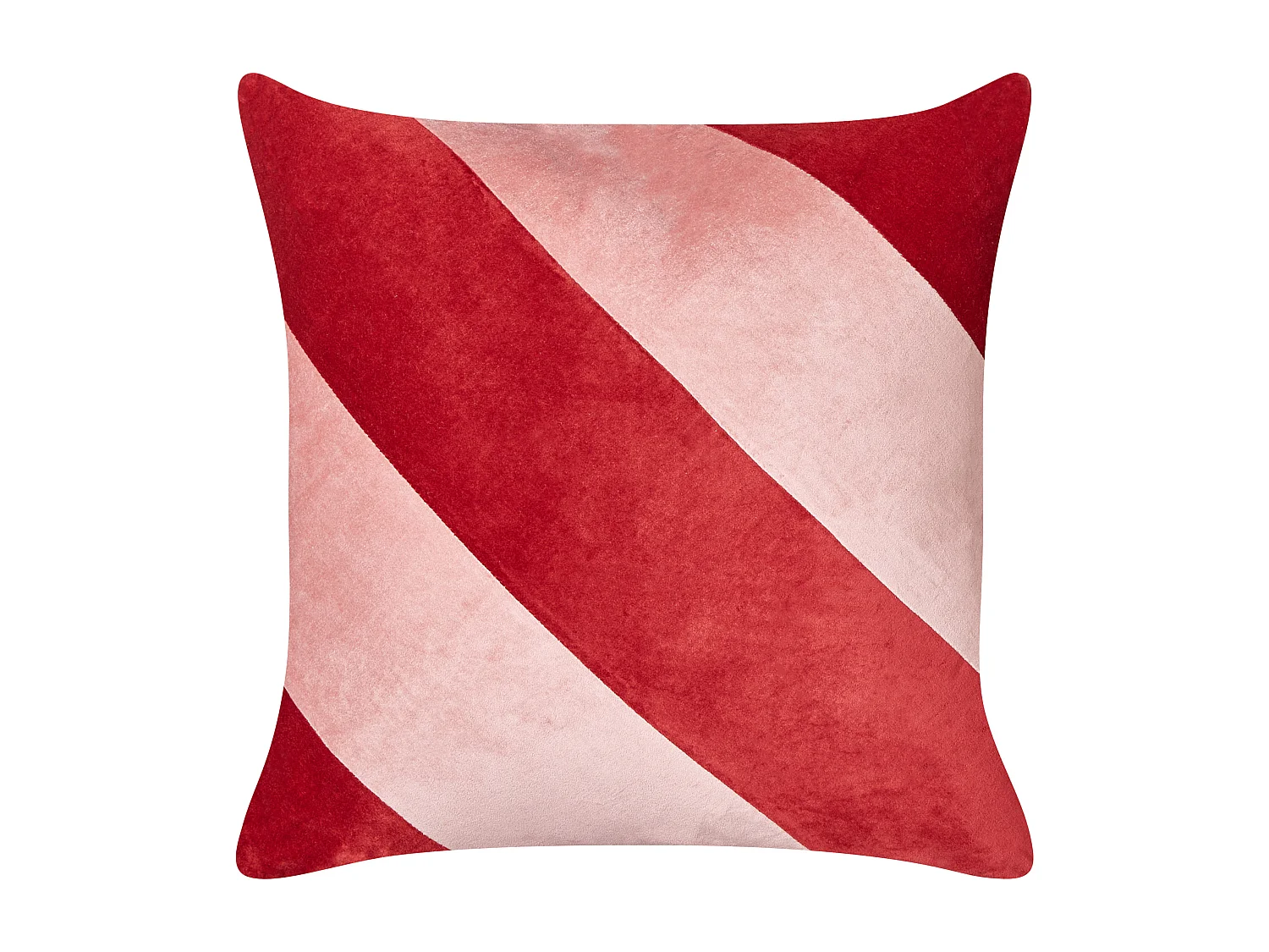 Conjunto de 2 almofadas decorativas BORONIA Algodão 45 x 45 cm Vermelho Padrão natalicio