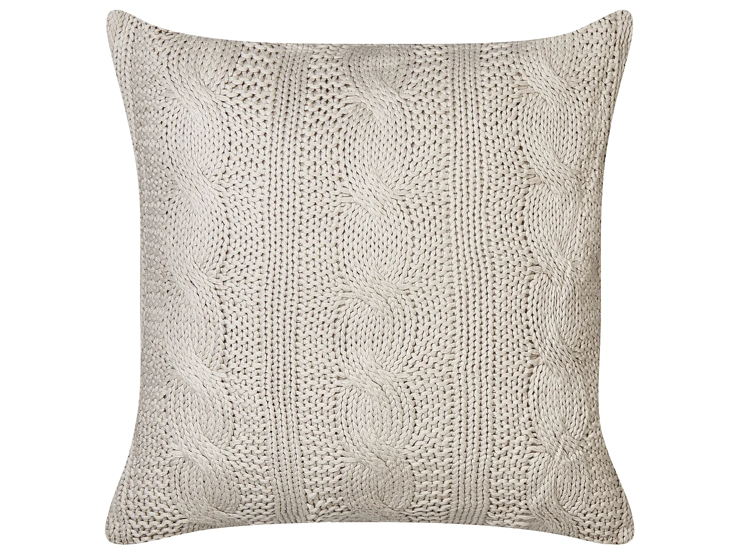 Set of 2 Decorative Cushions CONSTYLIS Cotton 45 x 45 cm Taupe Solid