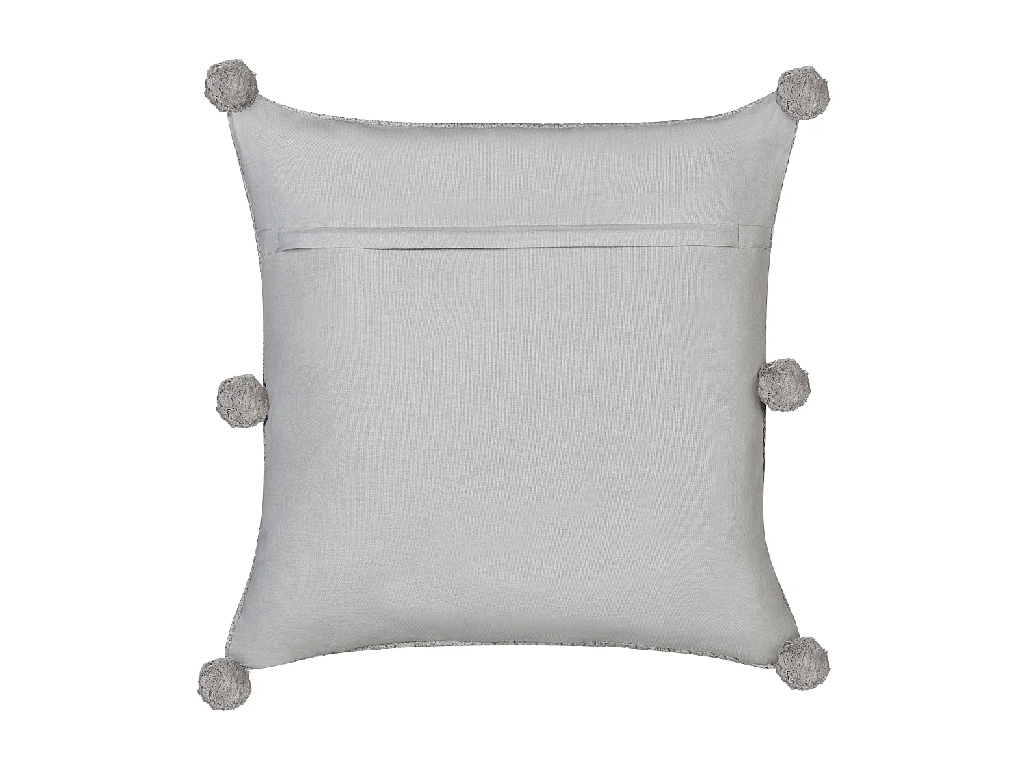 Dekokissen 2er Set OCOTEA Baumwolle 45 x 45 cm Grau Ohne Muster