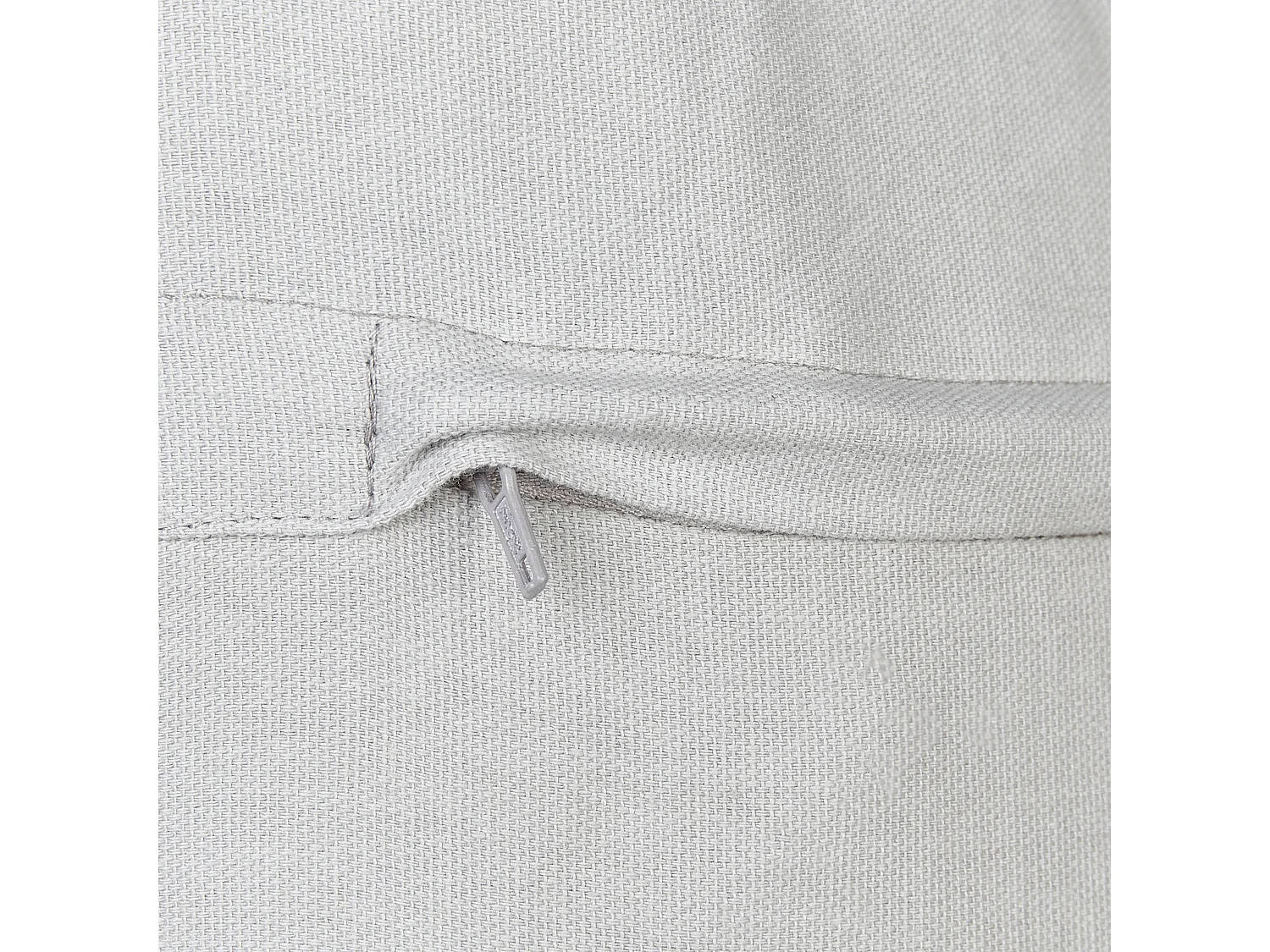 Dekokissen 2er Set OCOTEA Baumwolle 45 x 45 cm Grau Ohne Muster