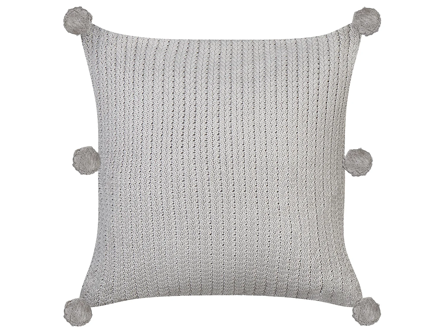 Lot de 2 coussins décoratifs OCOTEA Coton 45 x 45 cm Gris Unicolore