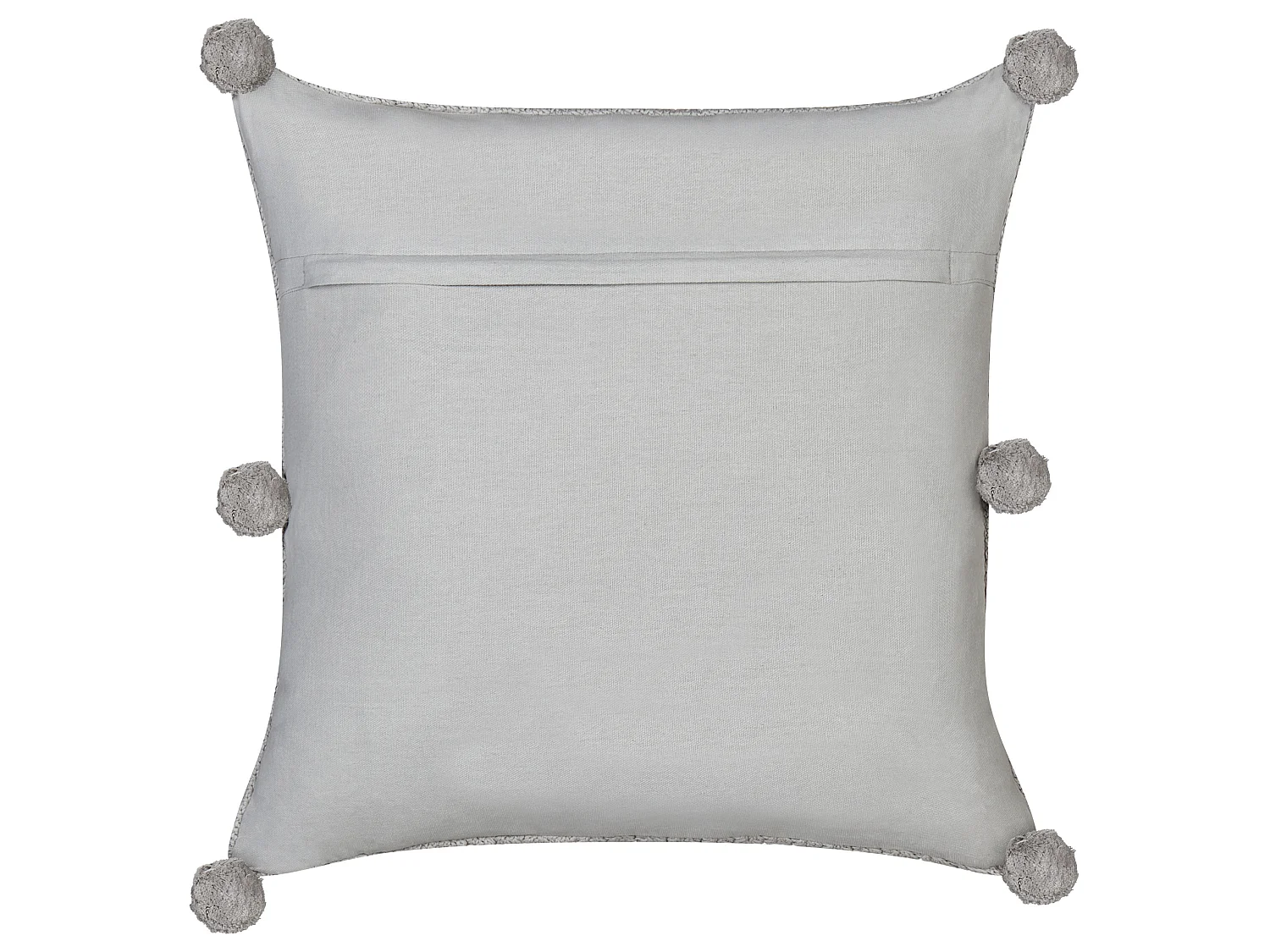 Lot de 2 coussins décoratifs OCOTEA Coton 45 x 45 cm Gris Unicolore