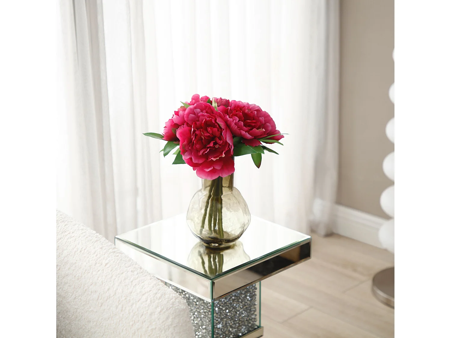 Bouquet de Pivoines - Rouge / 28 cm