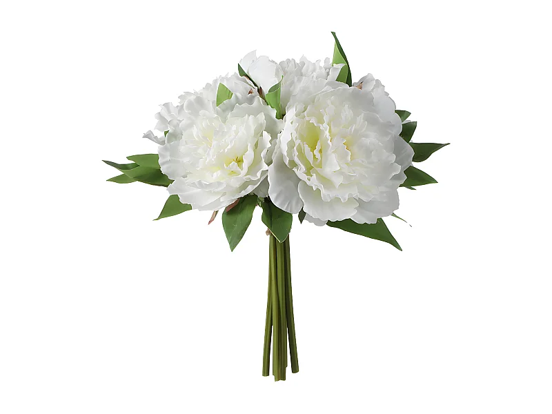 Bouquet de Pivoines - Rouge / 28 cm