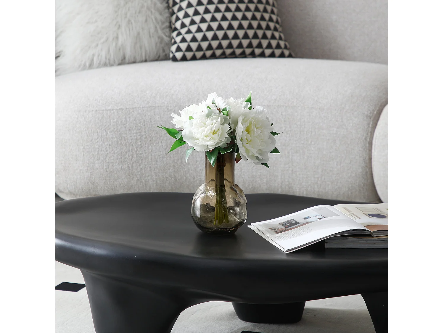 Bouquet de Pivoines - Rose / 28 cm