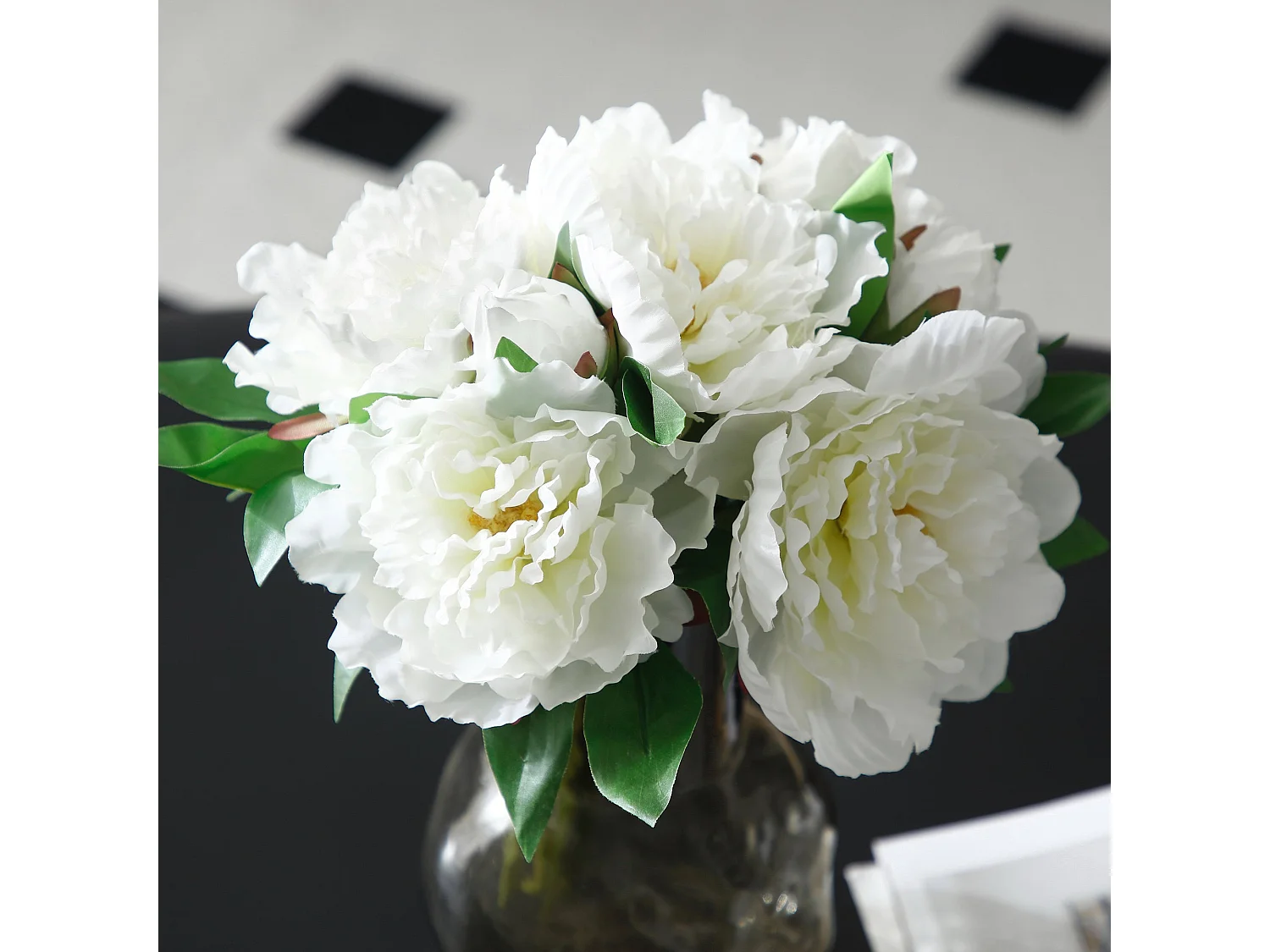 Bouquet de Pivoines - Rose / 28 cm