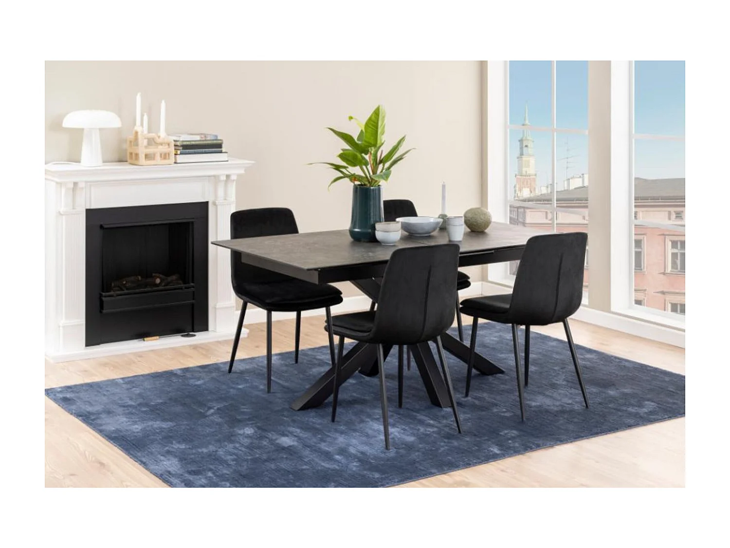 Table rectangulaire extensible en céramique L168/210 - NEIVA