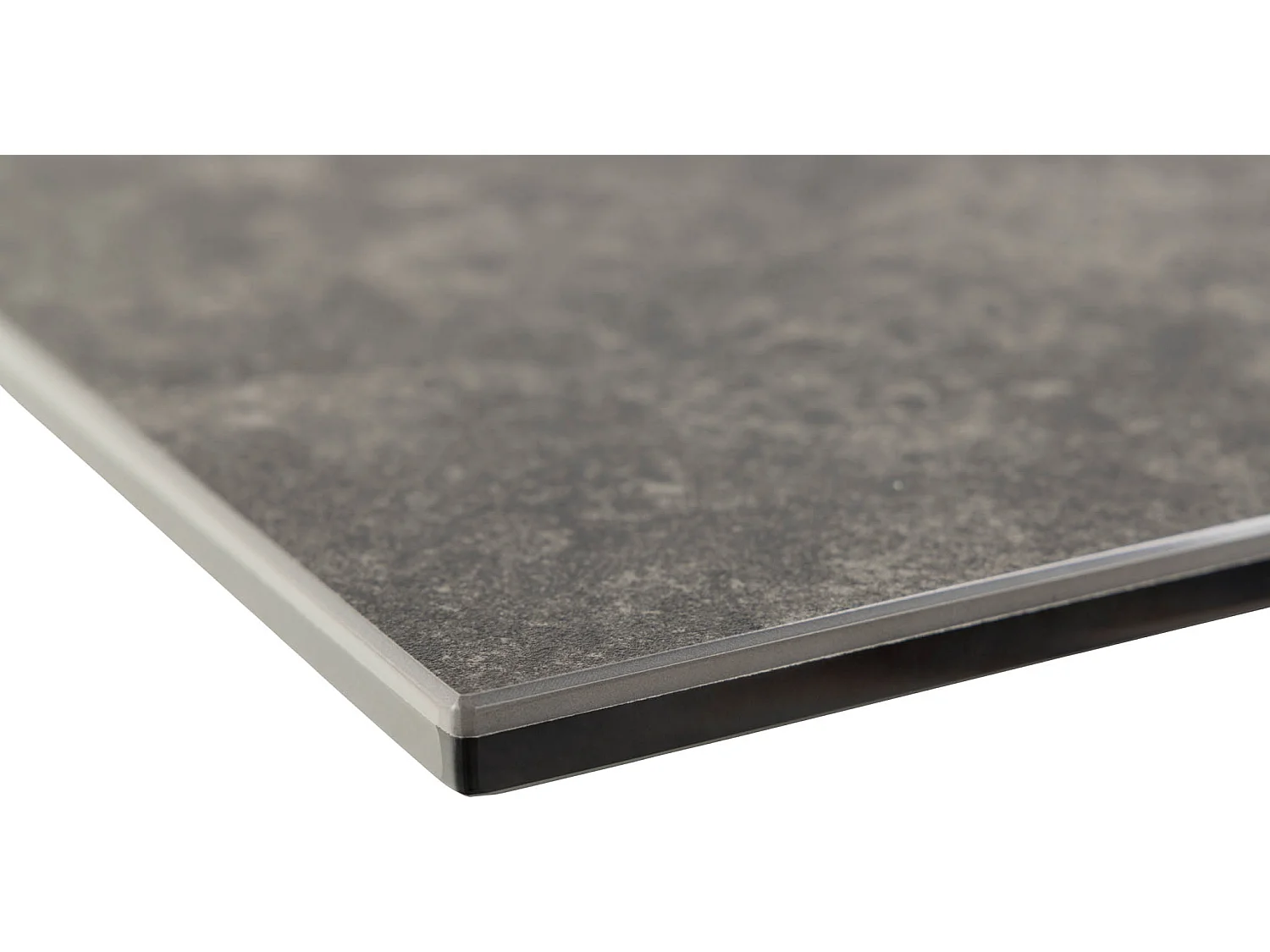 Heaven table de salle à manger brut céramique, plateau supplémentaires 1 pc, 90x168/210cm noir.