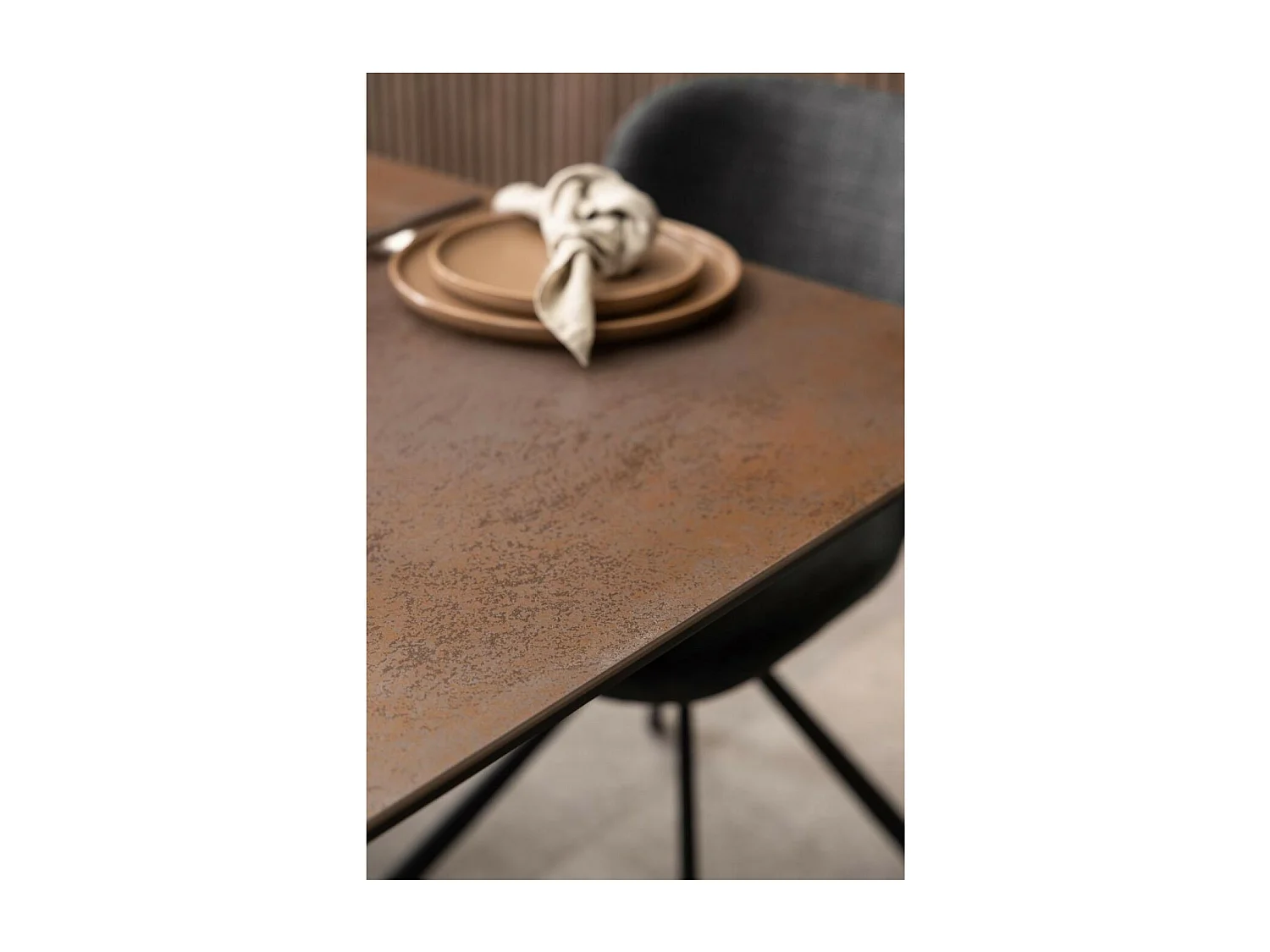 Heaven table de salle à manger 90x168/210cm avec 1 plateau supplémentaires marron.