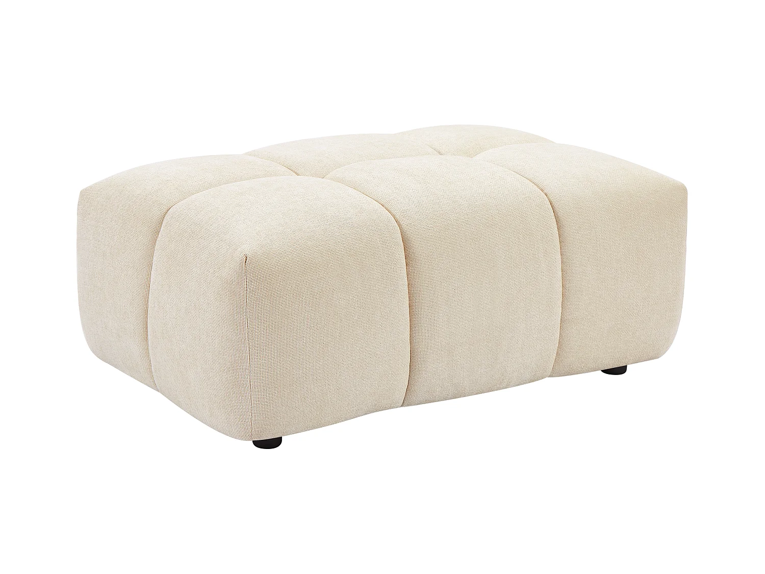Hocker - Strukturstoff - Beige - APOLIU