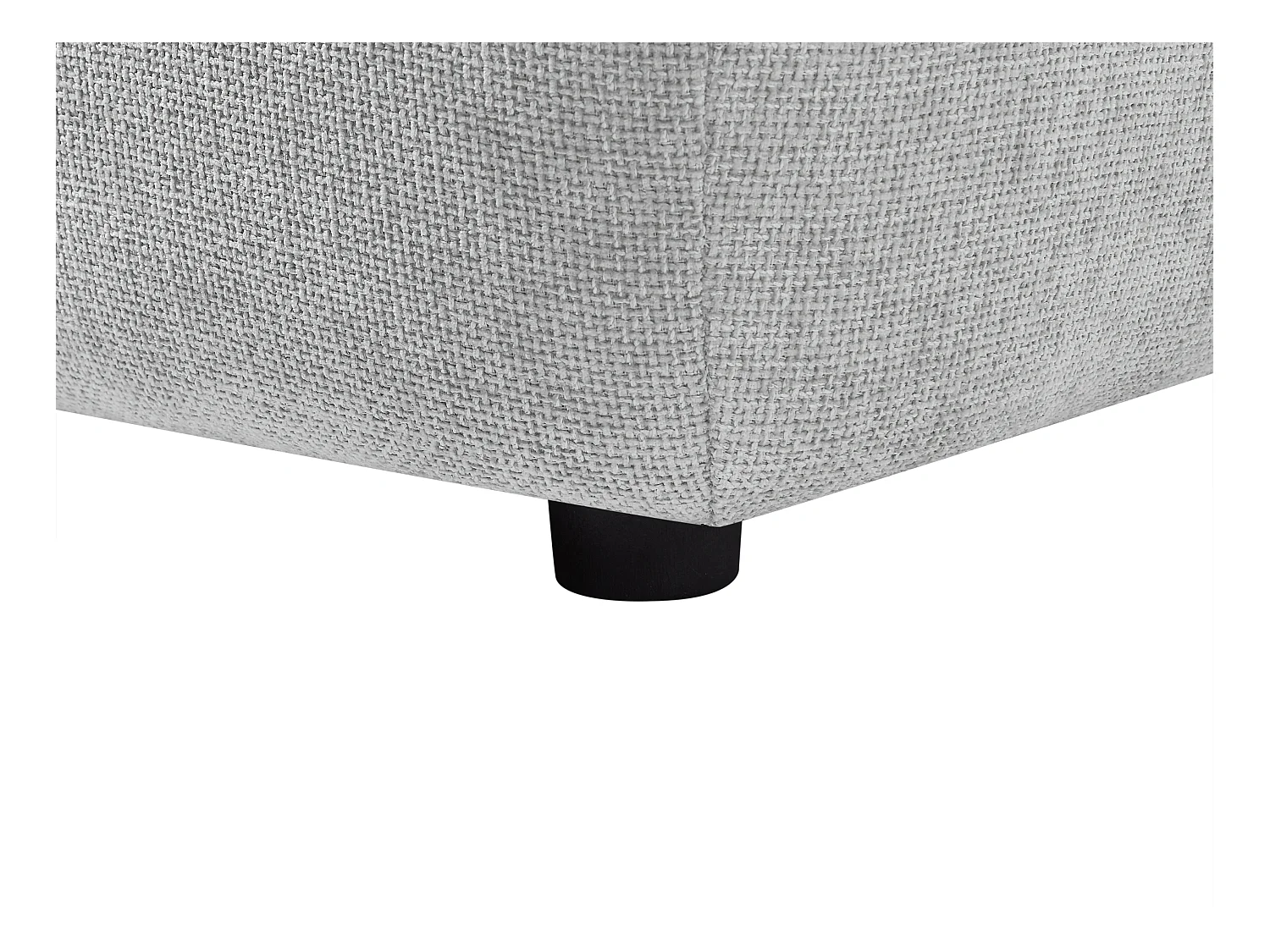 Recamiere mit verstellbarer Rückenlehne - Strukturstoff - Hellgrau - APOLIU