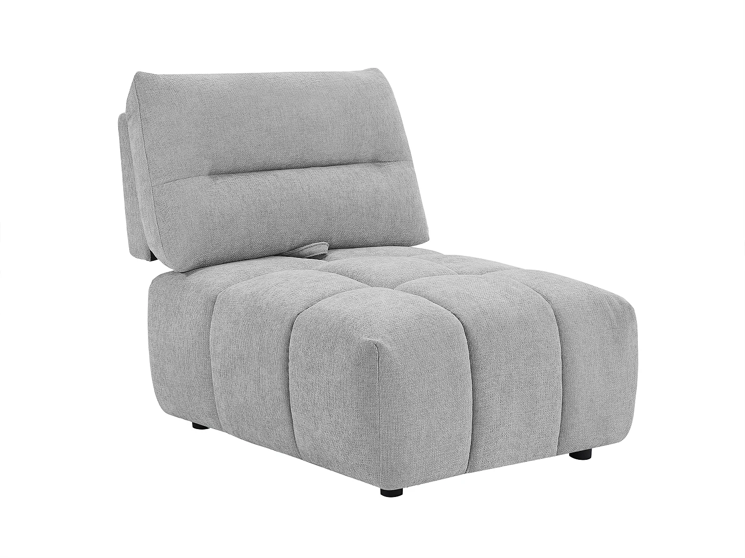 Poltrona con schienale avanti-indietro in Tessuto testurizzato Grigio - APOLIU