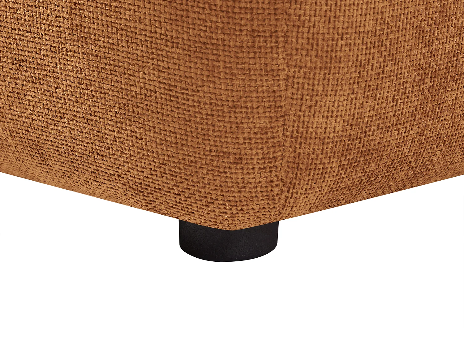 Fauteuil dossier avance-recule en tissu texturé terracotta APOLIU