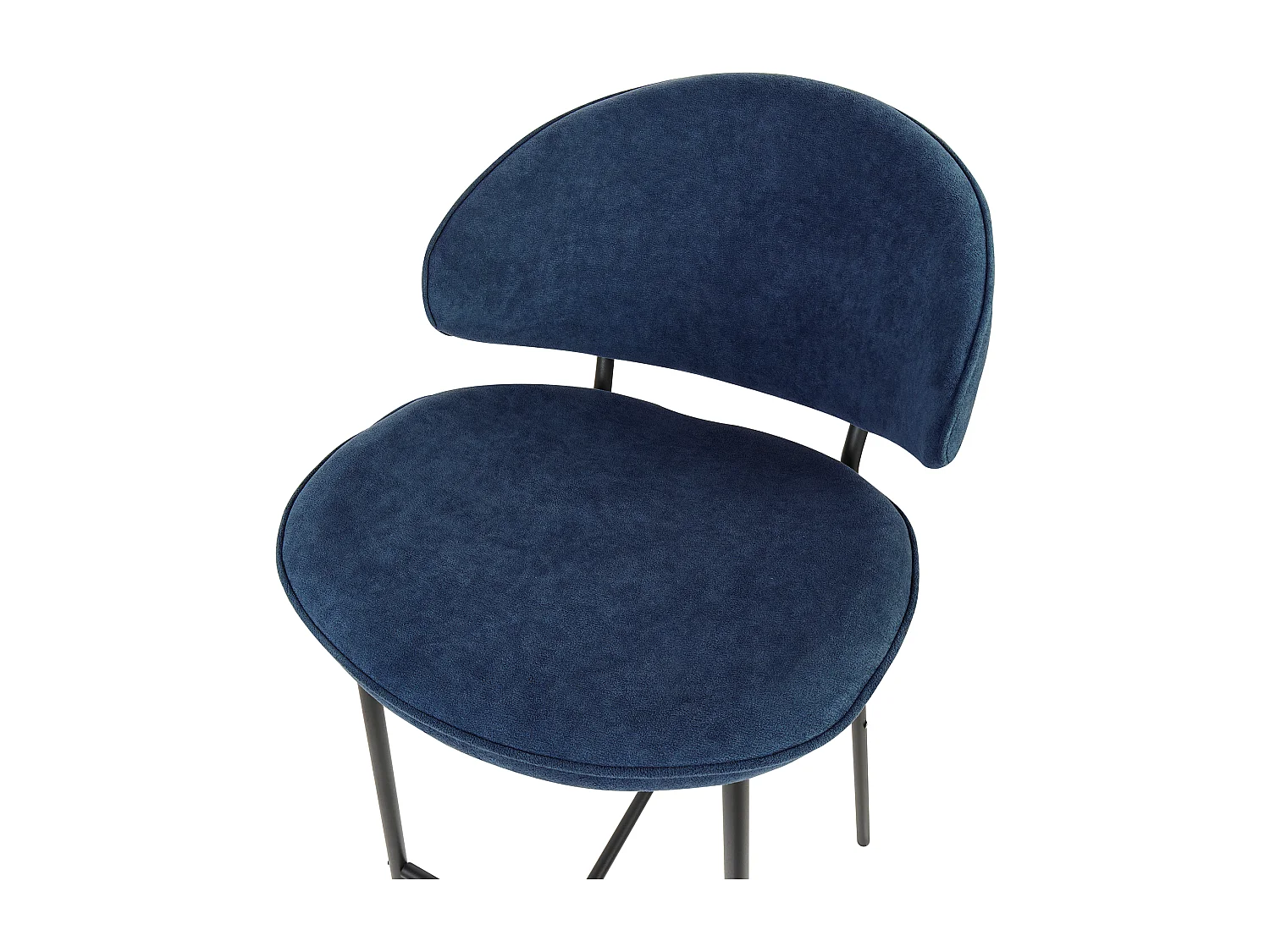 Set mit 2 Barstühlen KIANA Marineblau